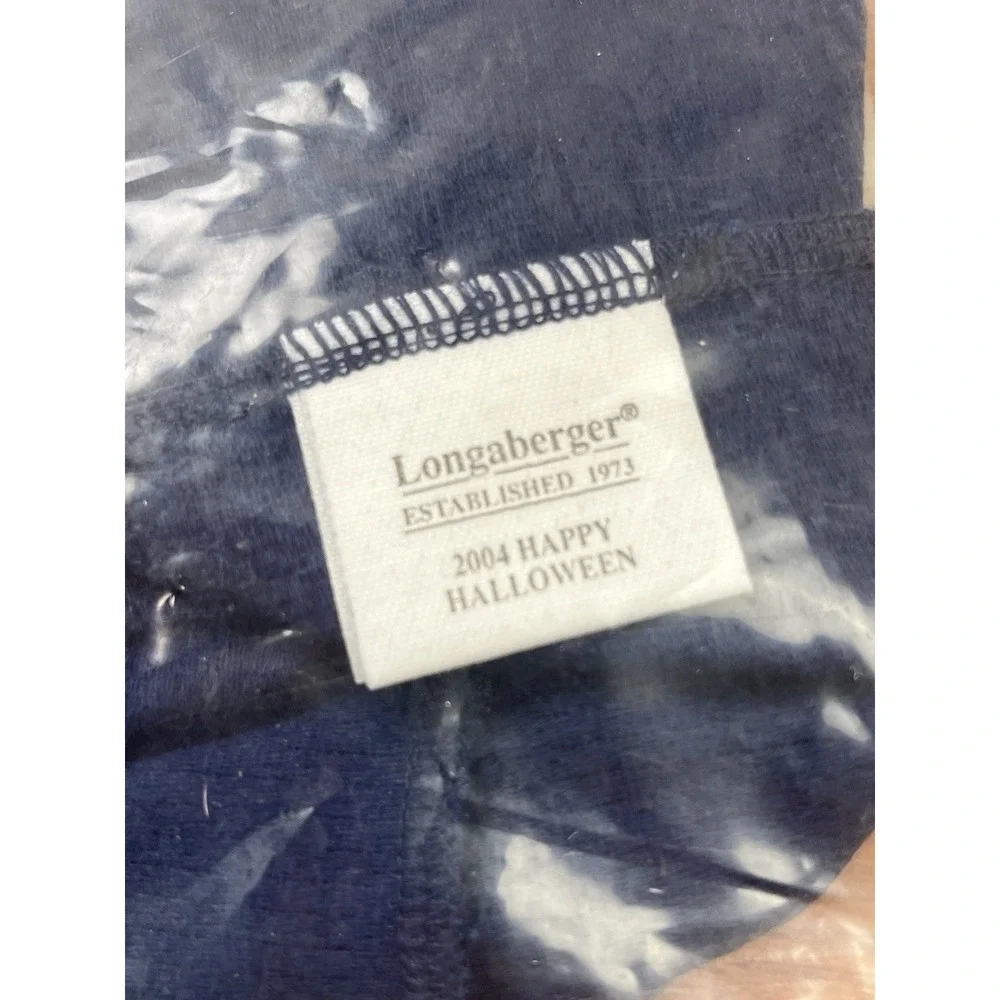 Longaberger Fabric Liner For 2004 Happy Halloween‎ Basket Indigo Blue NEW